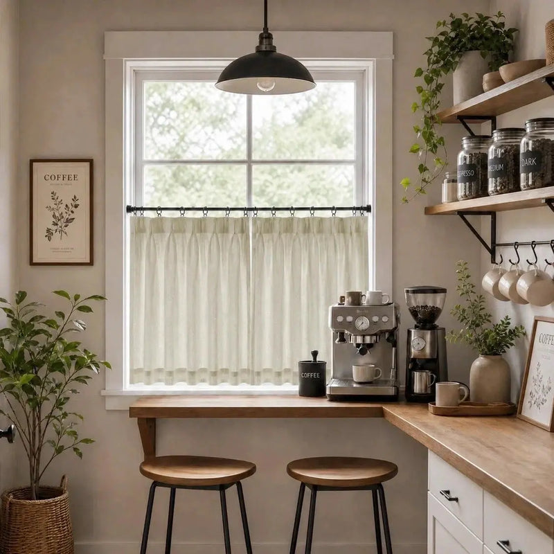 Liz Linen Cafe Curtains