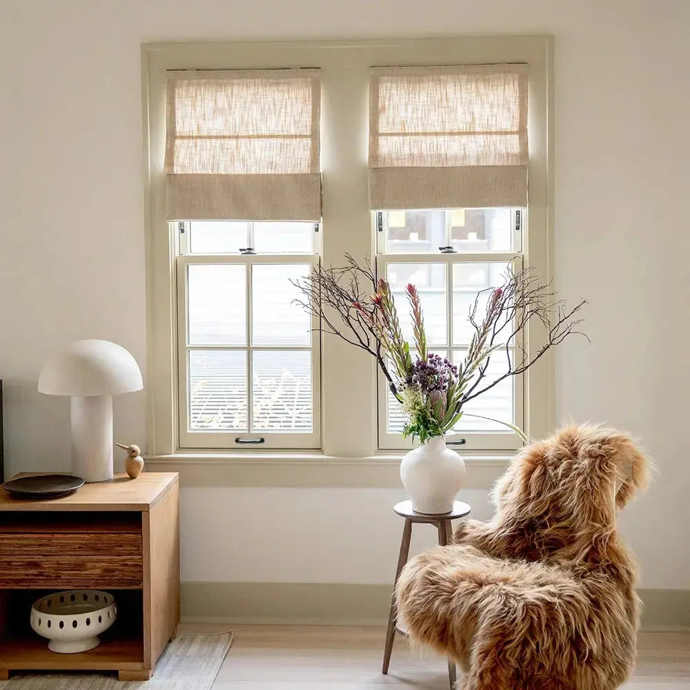 Liz Linen Roman Blind Cordless