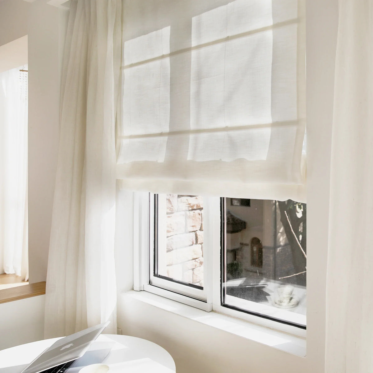 Flat Fold Roman Blind Cordless