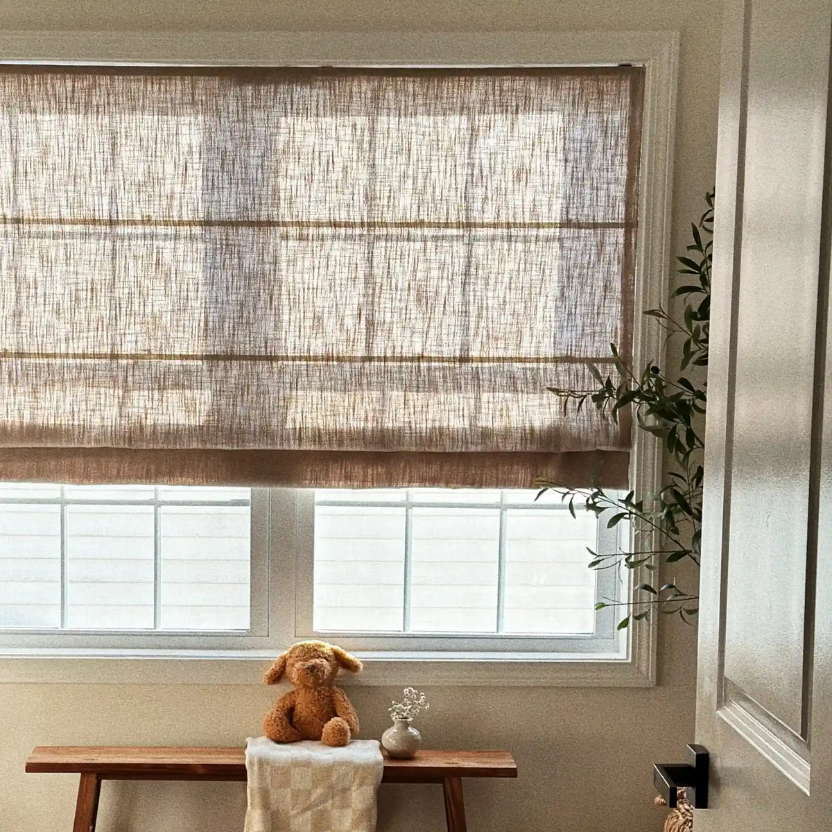 Liz Linen Roman Blind Cordless