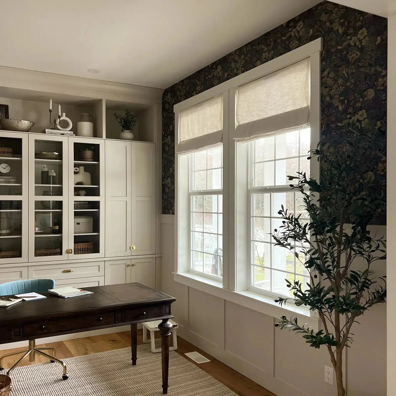 Liz Linen Roman Blind Cordless