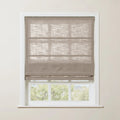 Liz Linen Roman Blind in Wooden Headrail Cordless