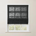 Liz Linen Roman Blind in Wooden Headrail Cordless