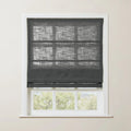 Liz Linen Roman Blind in Wooden Headrail Cordless