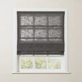 Liz Linen Roman Blind in Wooden Headrail Cordless