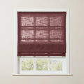 Liz Linen Roman Blind in Wooden Headrail Cordless