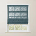 Liz Linen Roman Blind in Wooden Headrail Cordless