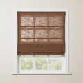 Liz Linen Roman Blind in Wooden Headrail Cordless