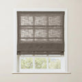 Liz Linen Roman Blind in Wooden Headrail Cordless