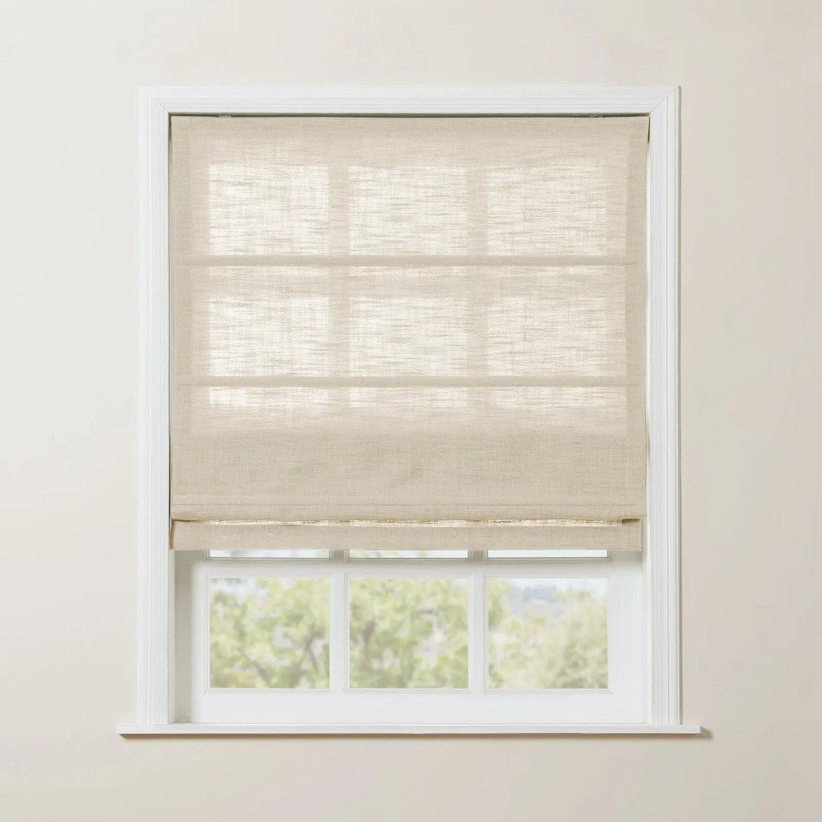 Liz Linen Roman Blind Cordless