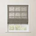 Liz Linen Roman Blind in Wooden Headrail Cordless