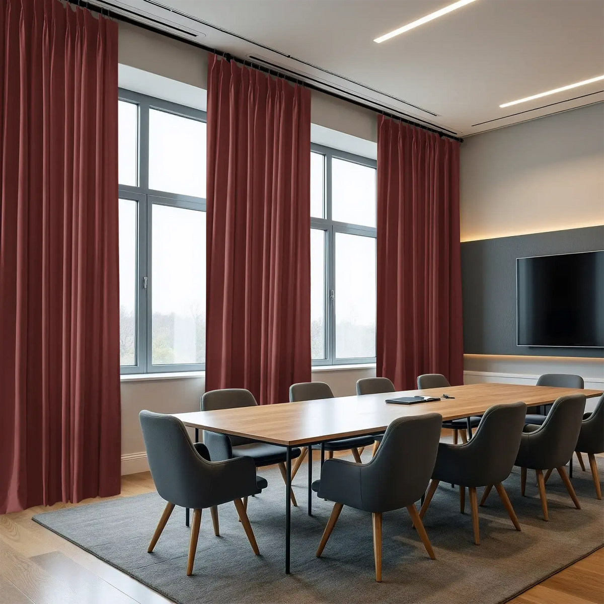 REGAL Flame Retardant Pleated Curtains