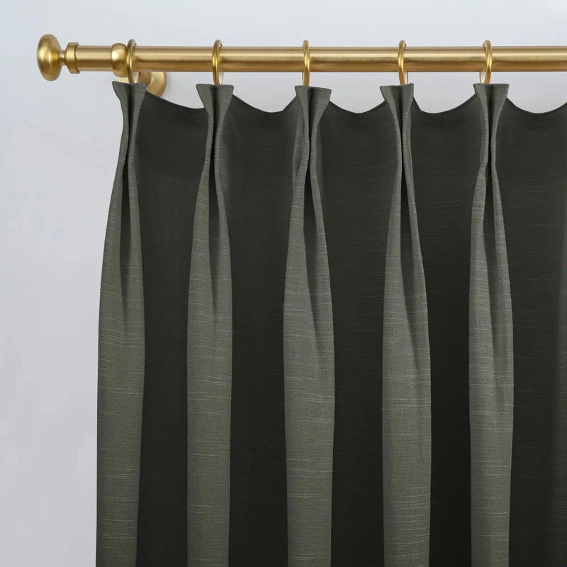 Jawara Textured Linen Cotton Pleated Curtains
