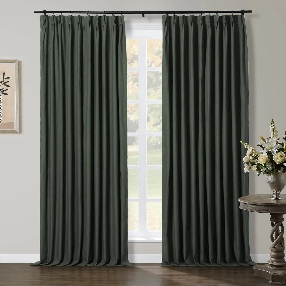 Jawara Textured Linen Cotton Pleated Curtains