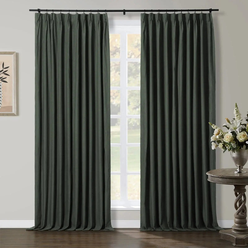 Jawara Textured Linen Cotton Pleated Curtains