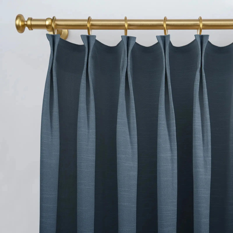 Jawara Textured Linen Cotton Pleated Curtains