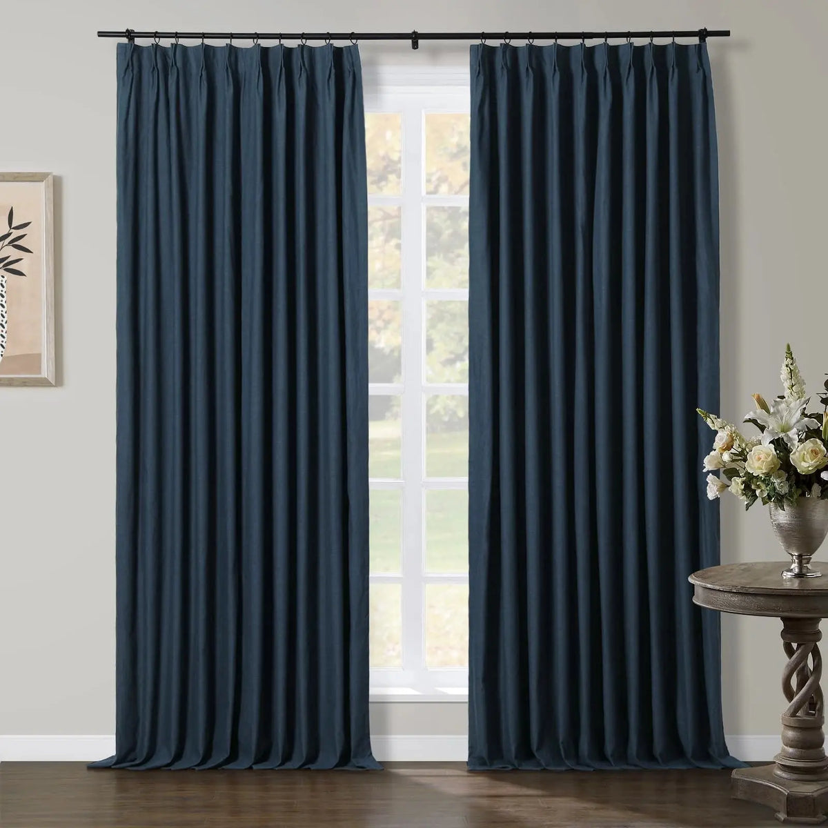 Jawara Textured Linen Cotton Pleated Curtains