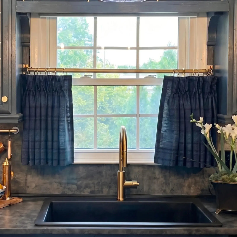 Sara Le x TWOPAGES Vintage Printed Linen Café Curtains