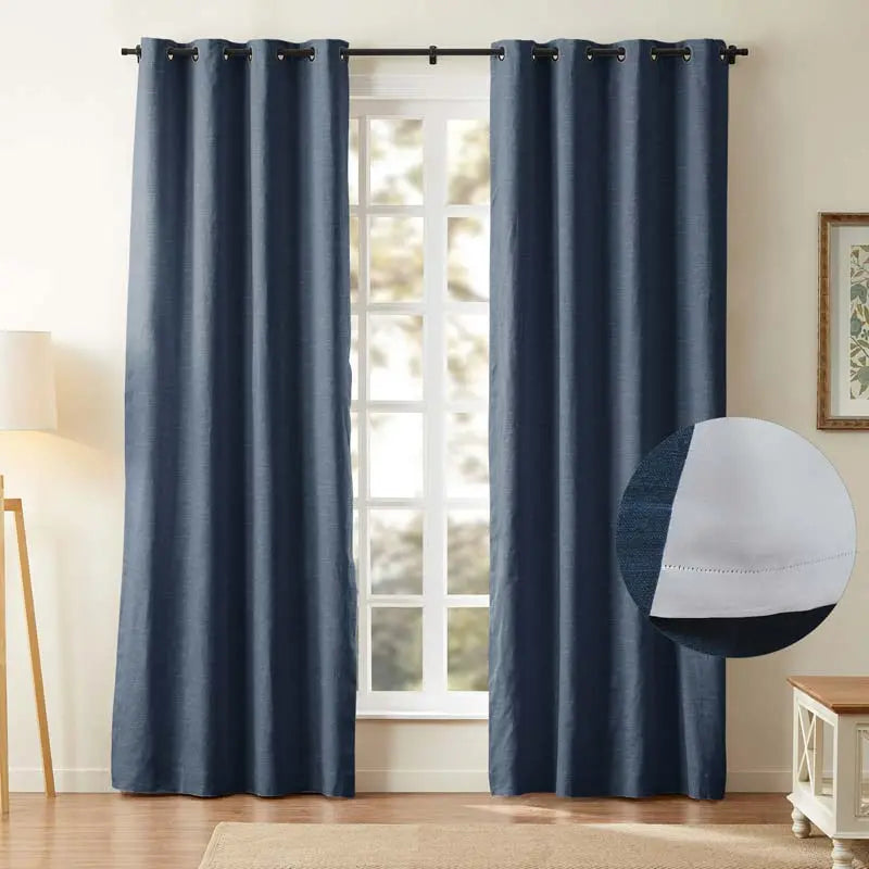 Jawara Textured Linen Cotton Eyelet Curtains
