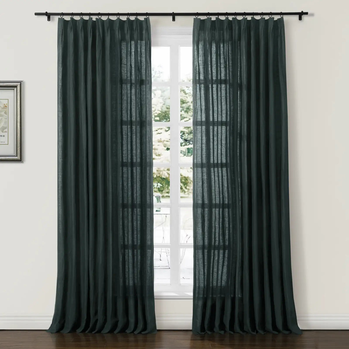 Doris Pure Linen Soft Top Curtains