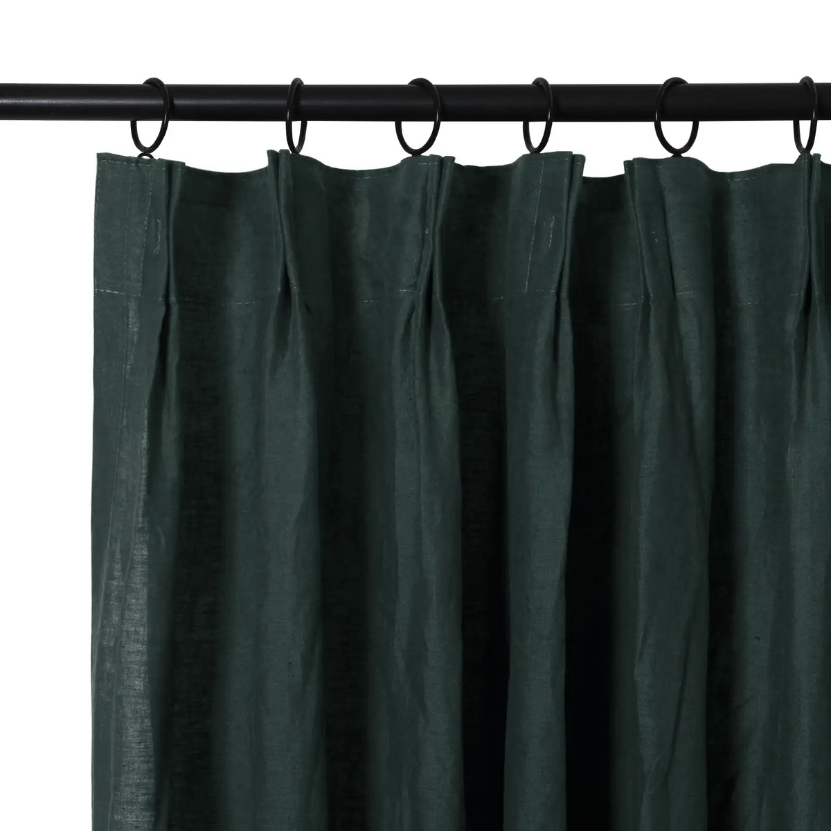 Doris Pure Linen Soft Top Curtains