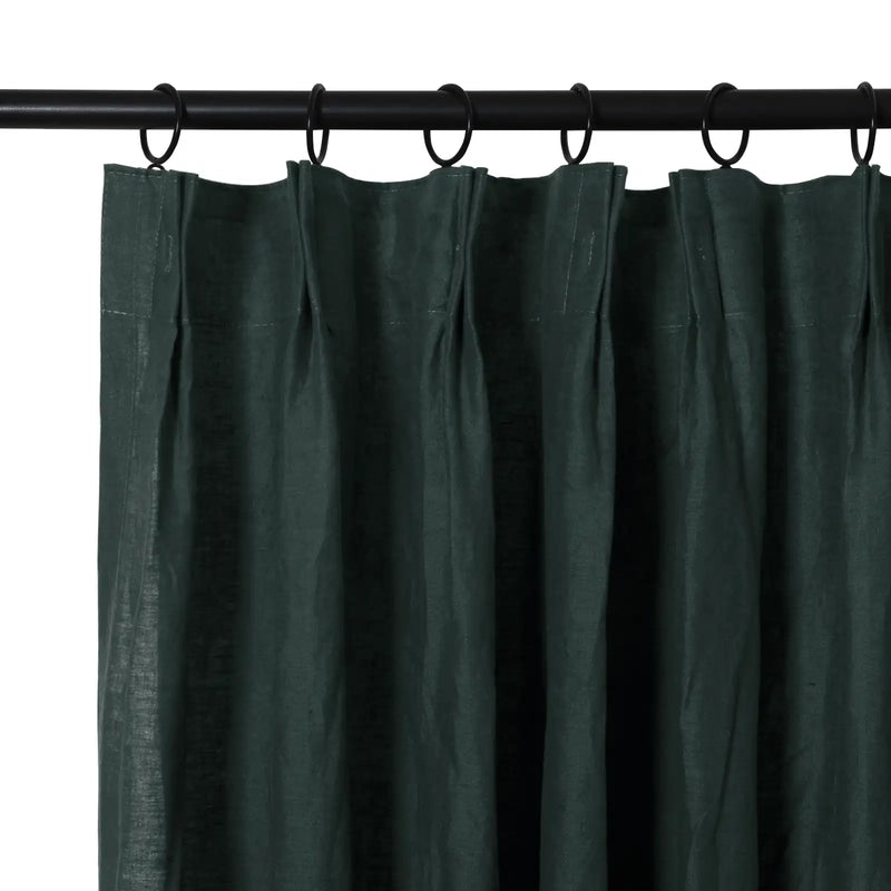 Doris Pure Linen Soft Top Curtains