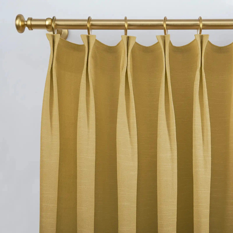 Jawara Textured Linen Cotton Pleated Curtains