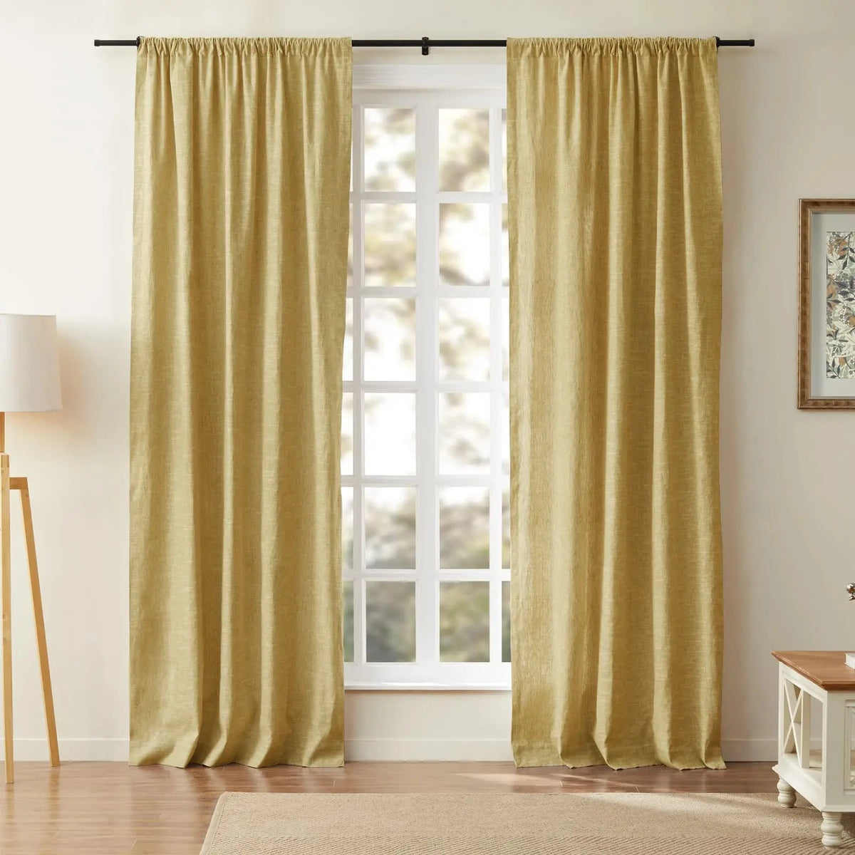Jawara Textured Linen Cotton Soft Top Curtains