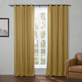 Kyla Lightweight Faux Linen Eyelet Curtains