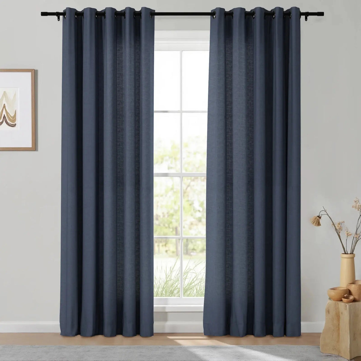 Isabella Heavyweight Cotton Eyelet Curtains