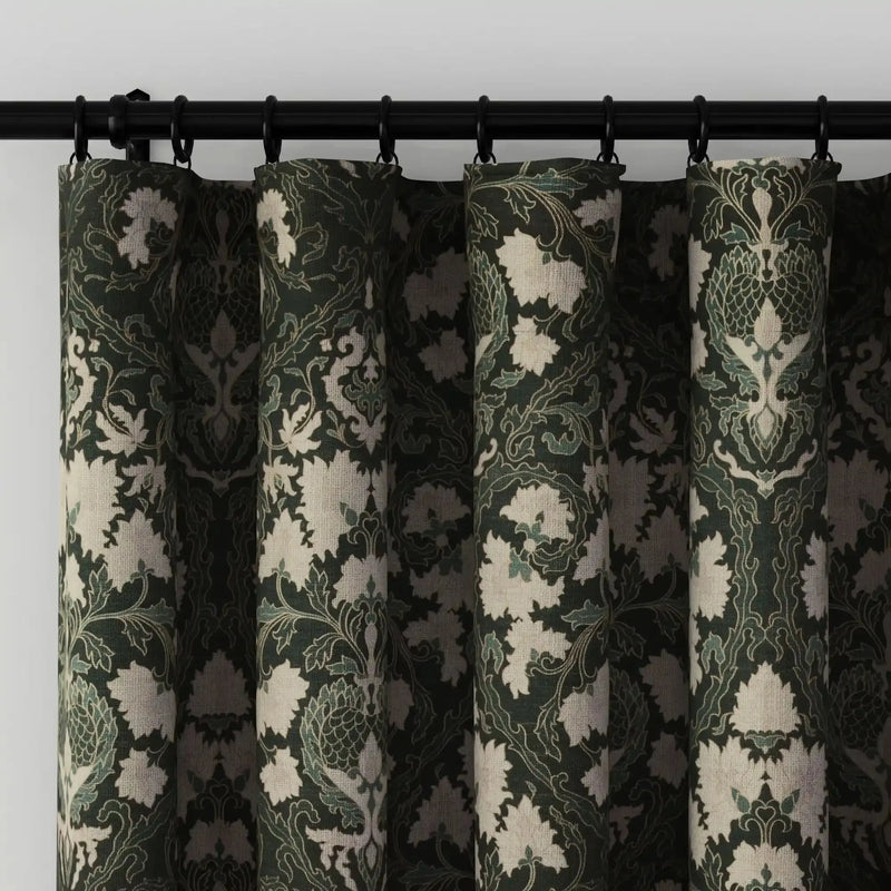 Sara Le x TWOPAGES Vintage Printed Linen Soft Top Curtains