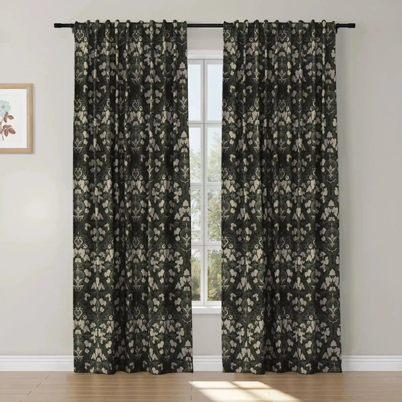 Sara Le x TWOPAGES Vintage Printed Linen Soft Top Curtains