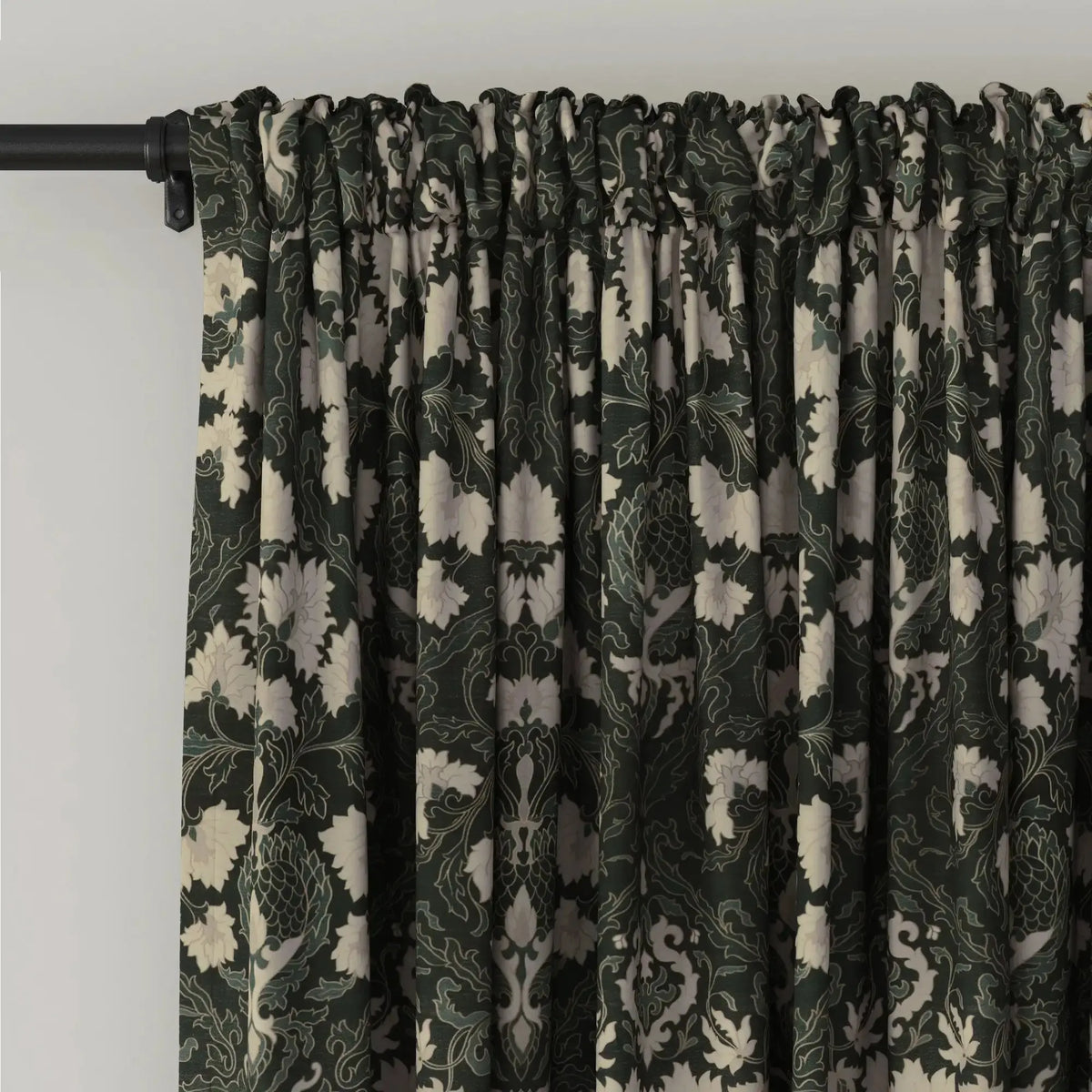 Sara Le x TWOPAGES Vintage Printed Linen Soft Top Curtains