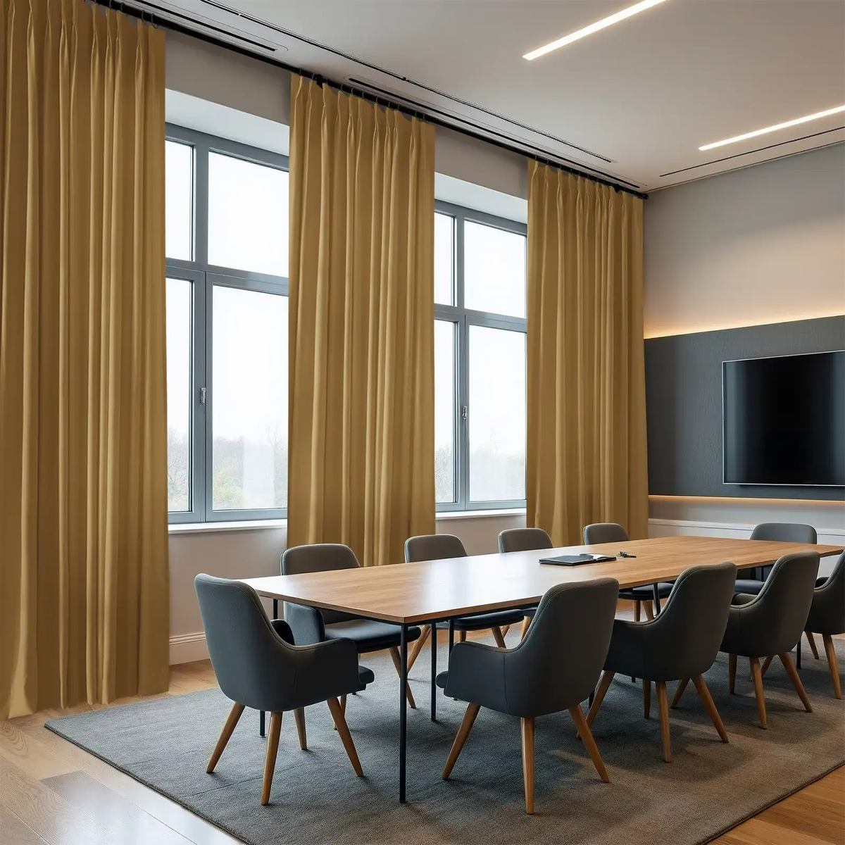 REGAL Flame Retardant Pleated Curtains