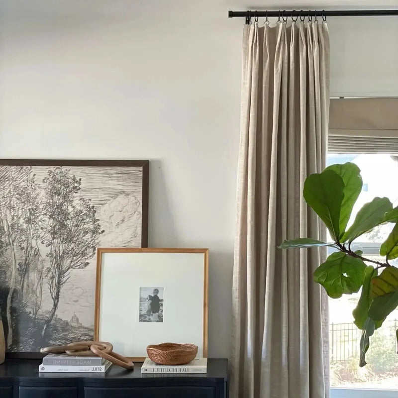 Jawara Textured Linen Cotton Pleated Curtains