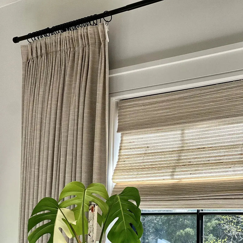 Jawara Textured Linen Cotton Pleated Curtains