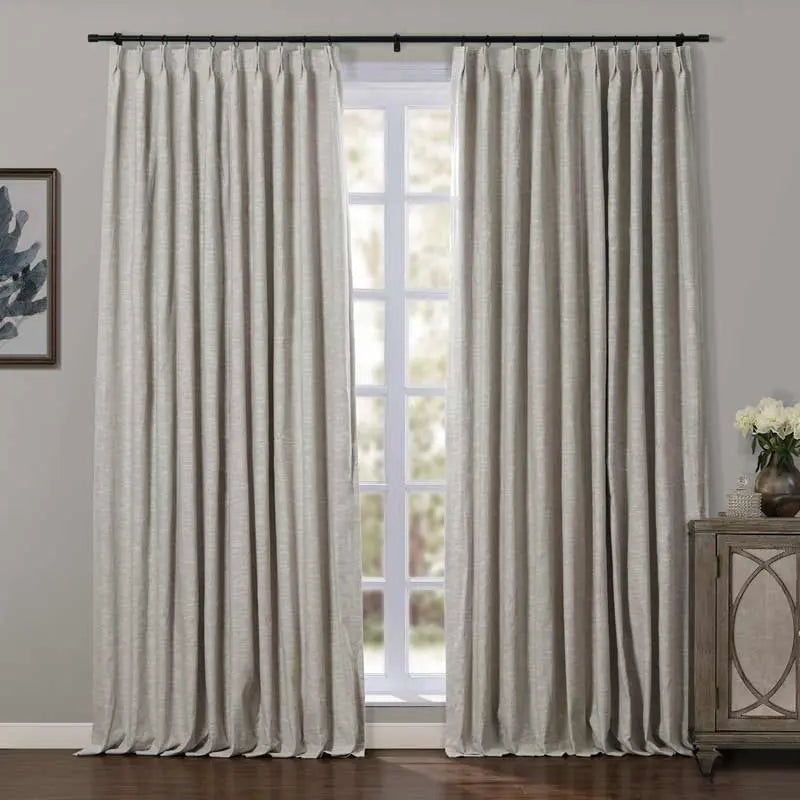 Jawara Textured Linen Cotton Pleated Curtains