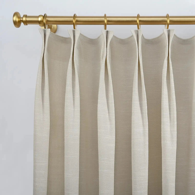 Jawara Textured Linen Cotton Pleated Curtains