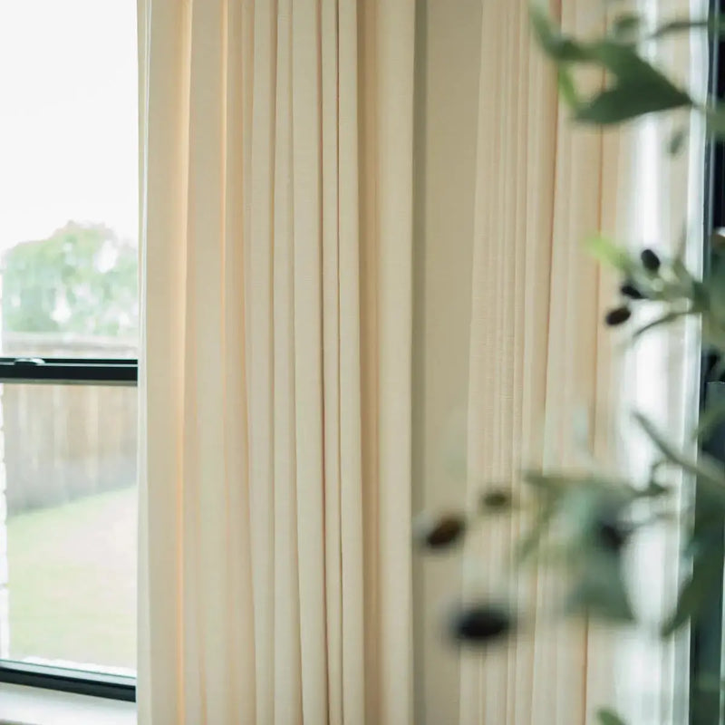 Jawara Textured Linen Cotton Pleated Curtains