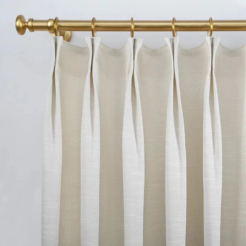 Jawara Textured Linen Cotton Pleated Curtains