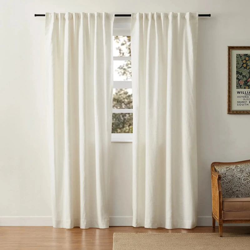 Jawara Textured Linen Cotton Soft Top Curtains