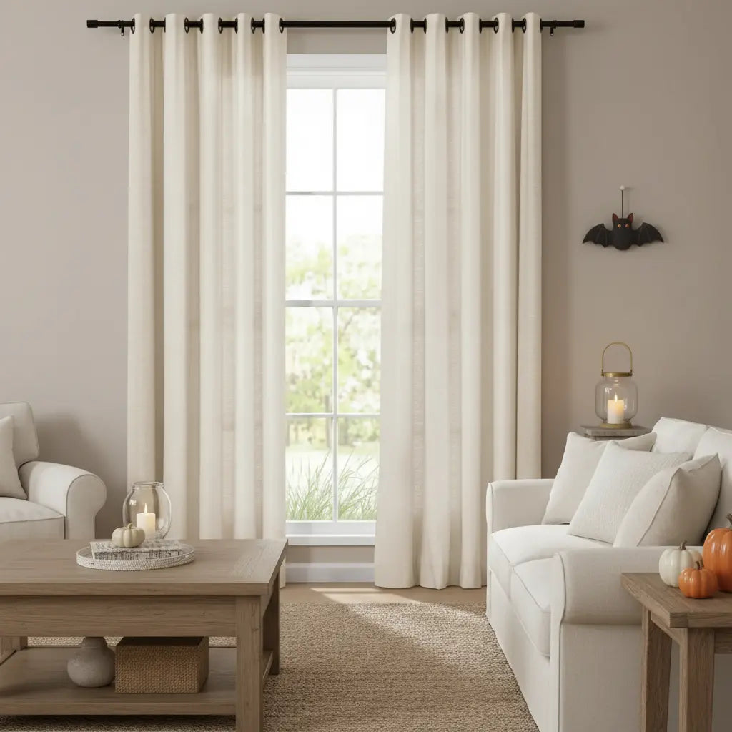 Isabella Heavyweight Cotton Eyelet Curtains