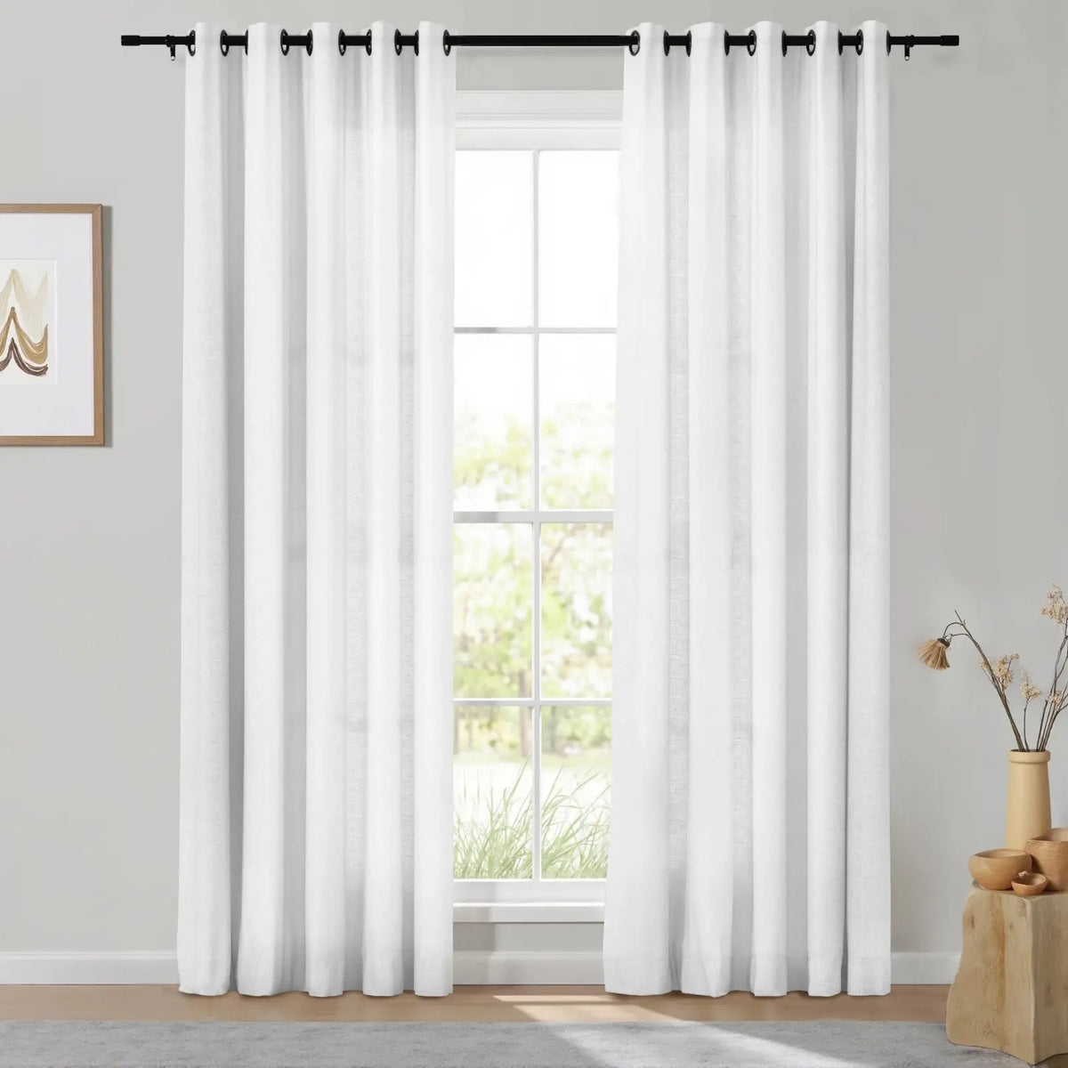 Isabella Heavyweight Cotton Eyelet Curtains