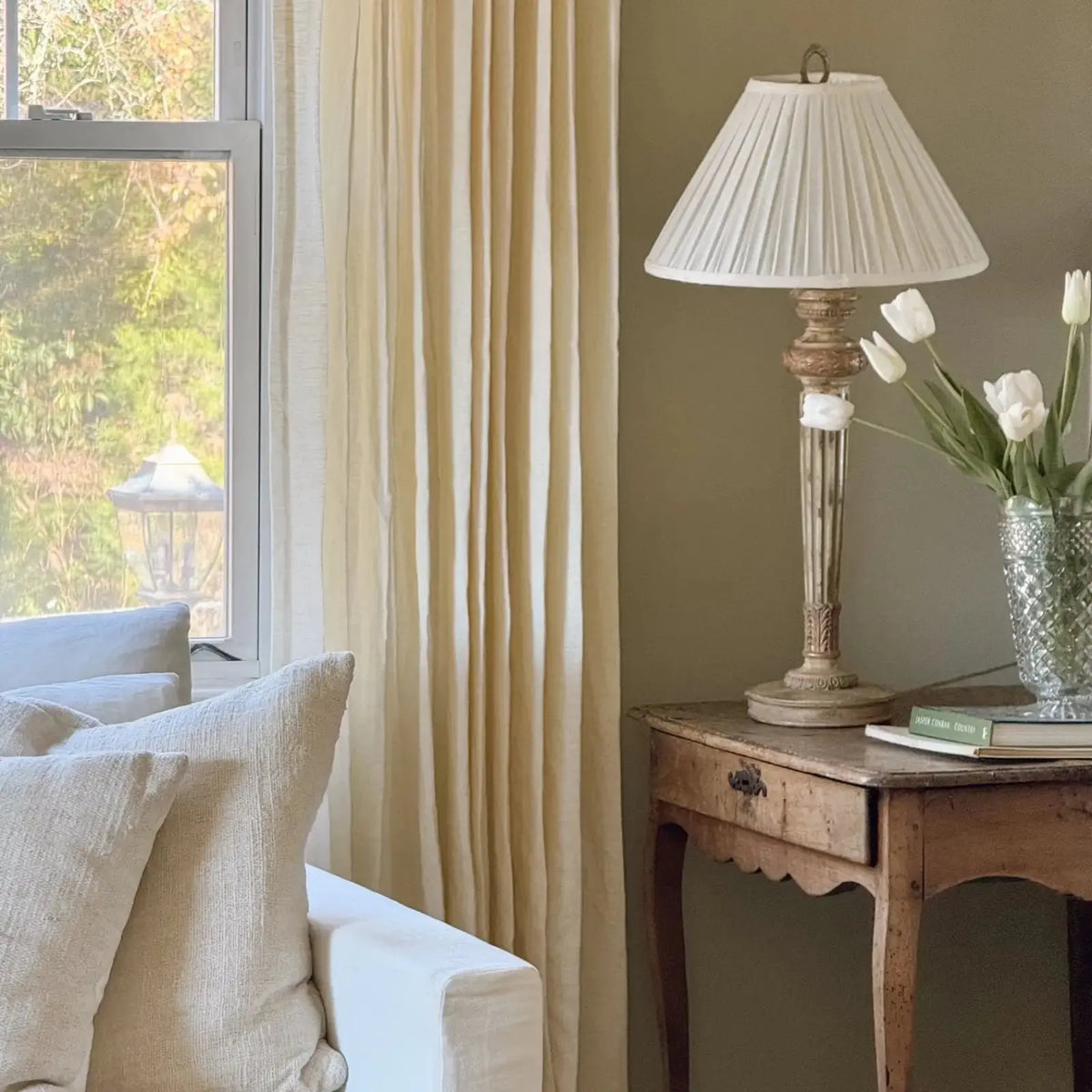 Patti Premium Belgian Linen Pleated Curtains