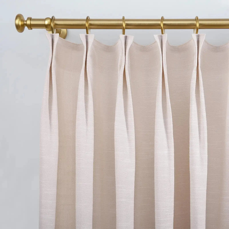 Jawara Textured Linen Cotton Pleated Curtains