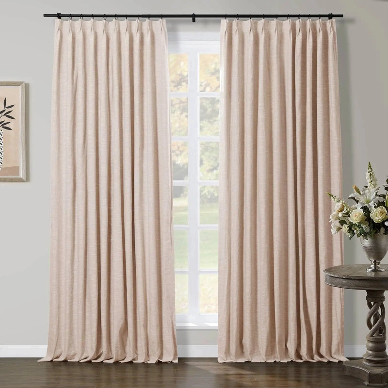 Jawara Textured Linen Cotton Pleated Curtains