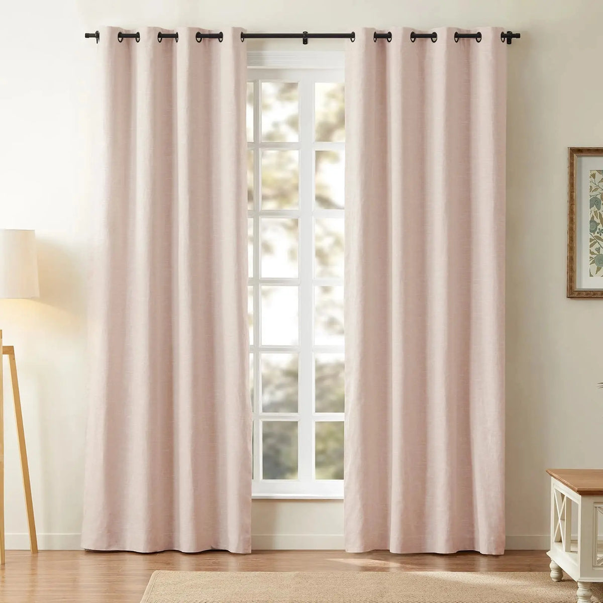 Jawara Textured Linen Cotton Eyelet Curtains
