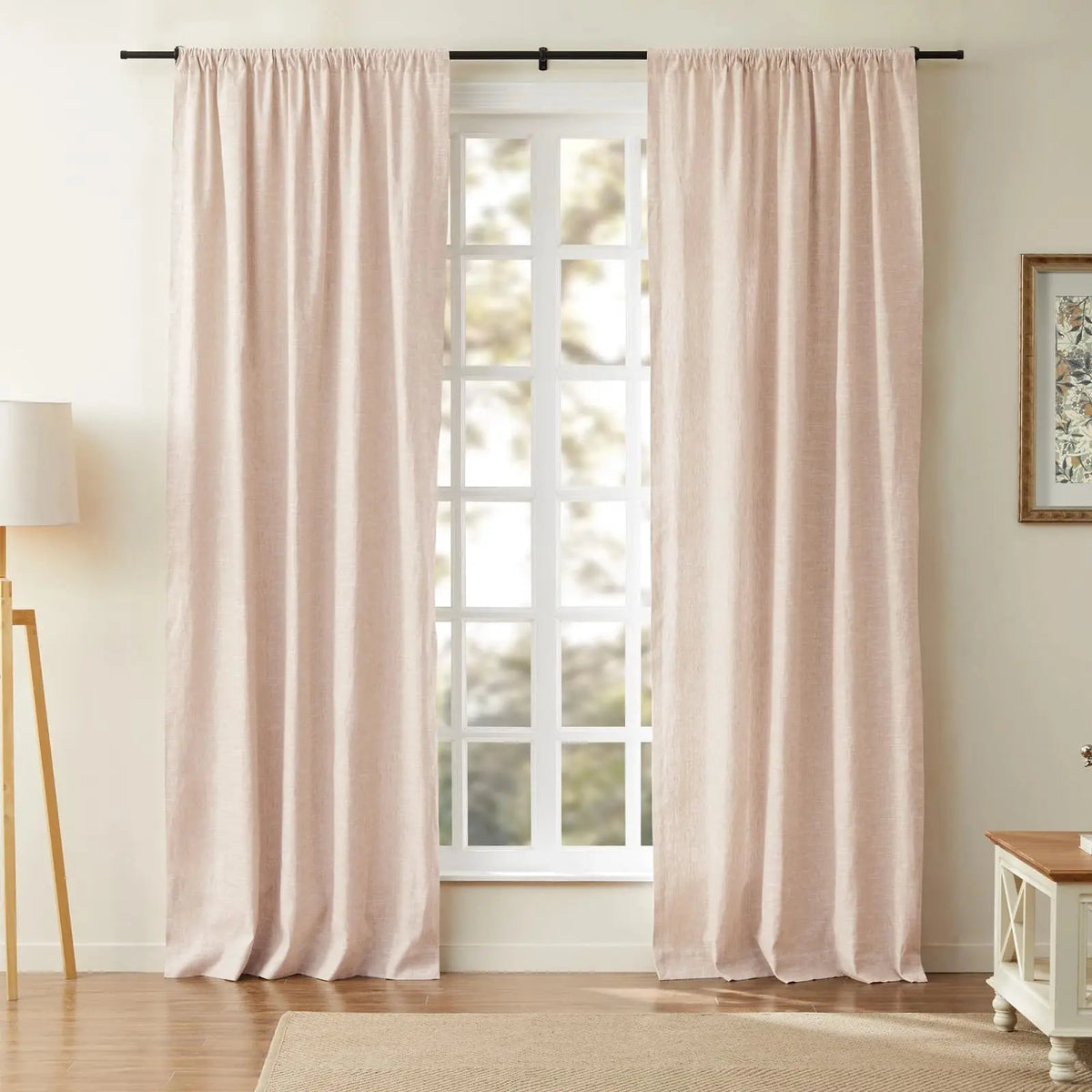 Jawara Textured Linen Cotton Soft Top Curtains