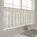 Stefana Silber x TWOPAGES Graphic Printed Linen Pleated Cafe Curtains