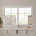 Stefana Silber x TWOPAGES Graphic Printed Linen Pleated Cafe Curtains
